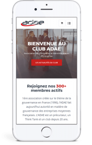 Site responsive mobile ADAE par blindesign