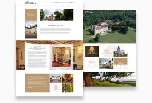 Web/UX design Château de Bazoches by blindesign